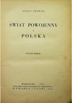 Świat powojenny i Polska 1932 r.