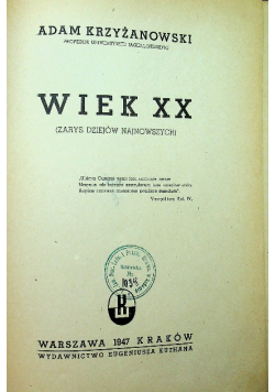 Wiek XX, 1947 r.