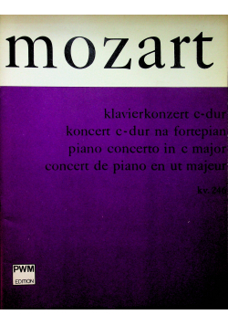 Wolfgamg Amadeus Mozart Koncert C-dur