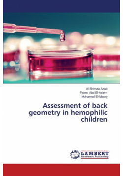 Assessment of back geometry in hemophilic children