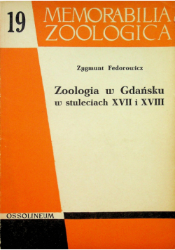 Zoologia w Gdańsku w stuleciach XVII i XVIII