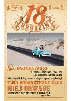 Kartka okolicznościowa Urodziny 18 U67