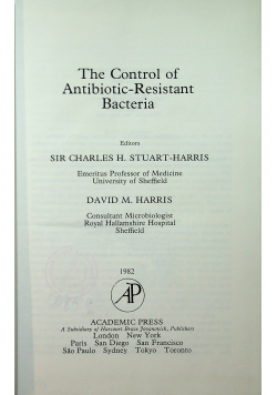 The control of Antibiotic resistant bacteria