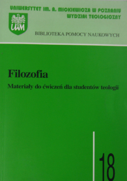 Filozofia Materiały do ćwiczeń dla studentów teologii
