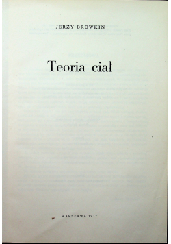 Teoria ciał