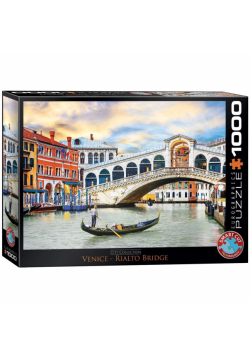 Puzzle 1000 Włochy, Wenecja- Most Rialto
