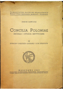 Concilia poloniae III 1949 r.