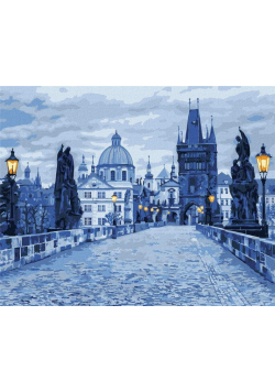 Malowanie po numerach - Tajemnicza Praga 40x50cm