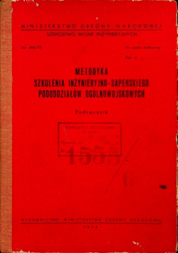 Metodyka szkolenia inżynieryjno saperskiego