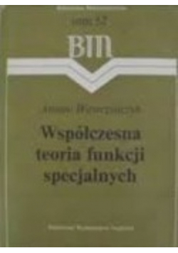 Współczesna teoria funkcji specjalnych