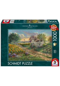 Puzzle 1000 Thomas Kinkade Pole słoneczników
