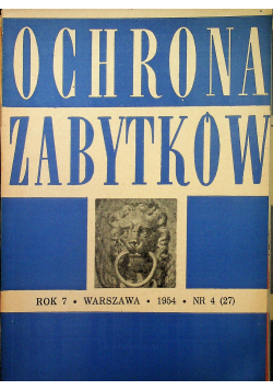 Ochrona zabytków rok 7 nr 4