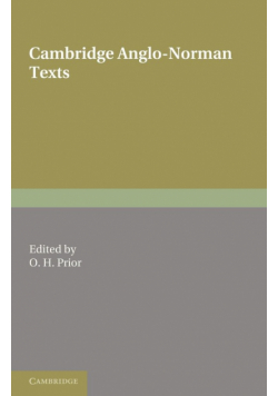 Cambridge Anglo-Norman Texts