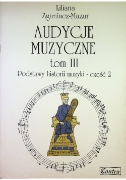 Audycje muzyczne Tom III część 2