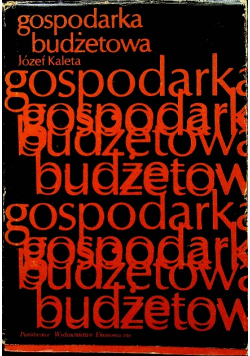 Gospodarka budżetowa