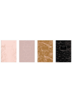 Brulion A5 96K kratka Metallic Rose Gold (5szt)