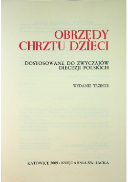 Obrzędy chrztu dzieci