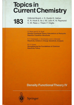 Topics in Current Chemisty 183Density Functional Theory IV