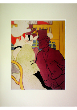 Reprodukcja obrazu „Anglik w Moulin Rouge” autorstwa Henri de Toulouse-Lautrec z 1892 roku Nowe