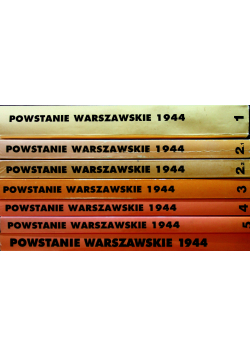 Powstanie Warszawskie 1944 7 tomów