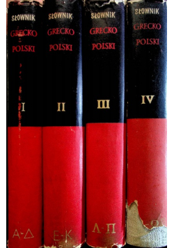 Słownik grecko polski tom I do IV