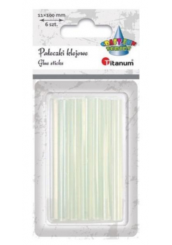 Pałeczki klejowe przezroczyste11x100mm 6szt