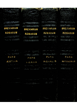 Breviarium romanum 4 tomy 1935 r.