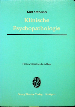 Klinische psychopathologie
