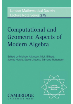 Computational and Geometric Aspects of Modern Algebra