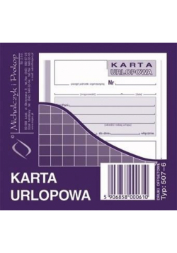 Karta urlopowa 507-6