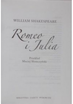 Shakespeare William - Romeo i Julia + DVD
