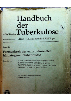 Handbuch der tuberkulose band IV
