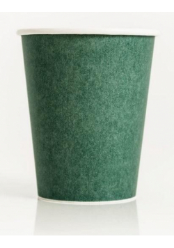 Kubki papierowe eko ciemnozielone 250ml 10szt