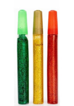 Brokat klej Shiny 3x10 ml - Zielony żółty czerwony