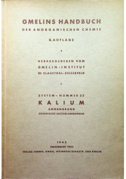 Gmelins Handbuch system nummer 22