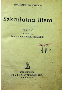 Szkarłatna litera 1947 r.