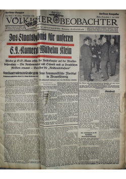 Volkischer Beobachter 31 numerów 1933 r.