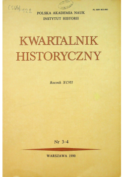 Kwartalnik historyczny rocznik XCVII