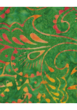 Green Jungle Batik Composition Notebook - Large Ruled Notebook - 8x10 Lined Notebook (Softcover Journal / Notebook / Diary)