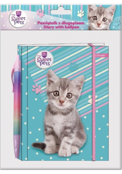 Pamiętnik z długopisem The Sweet Pets Kot