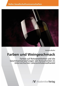 Farben und Weingeschmack