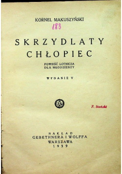 Skrzydlaty chłopiec 1939 r.