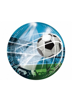 Talerzyki papierowe Soccer Fans 23cm 8szt