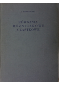 Równania różniczkowe cząstkowe