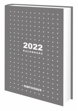 Kalendarz książkowy 2022 Narcissus A5 dzienny szary