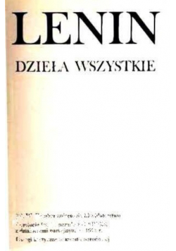 Lenin Dzieła wszystkie tom 5