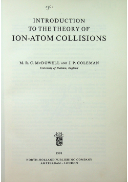 Introduction to the theory of ion atom collisions