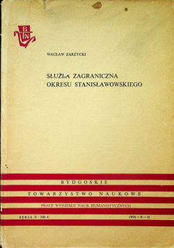 Służba zagraniczna okresu Stanisławowskiego