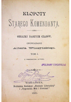 Kłopoty starego komendanta 1885 r