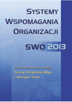 Systemy wspomagania organizacji SWO 2013